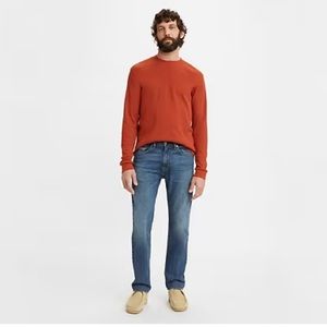 Levis's 505 Men's Denim Jeans, sz 34/28, 11" rise. 
Waist to hem 37-1/2.